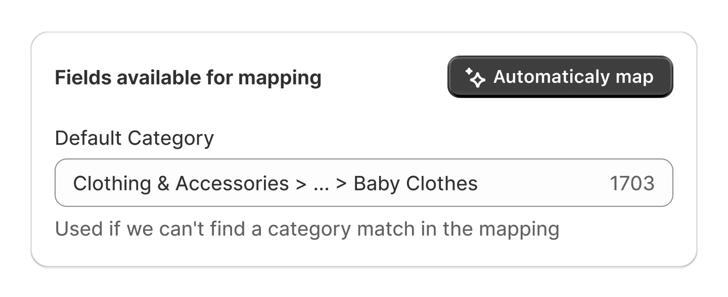 Mappage de categories par IA
