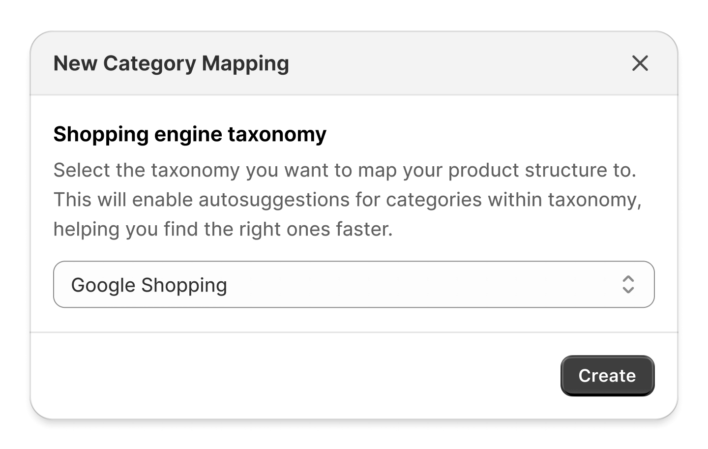 Mappage automatique aux categories Google