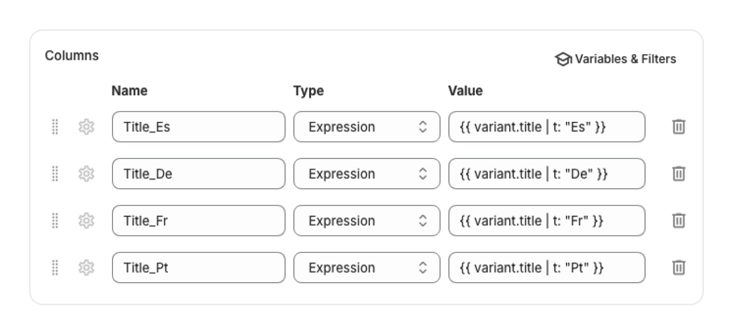 Plusieurs langues dans un seul flux