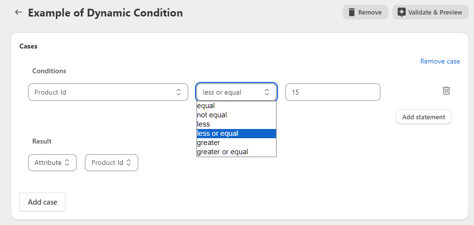 dynamic conditions