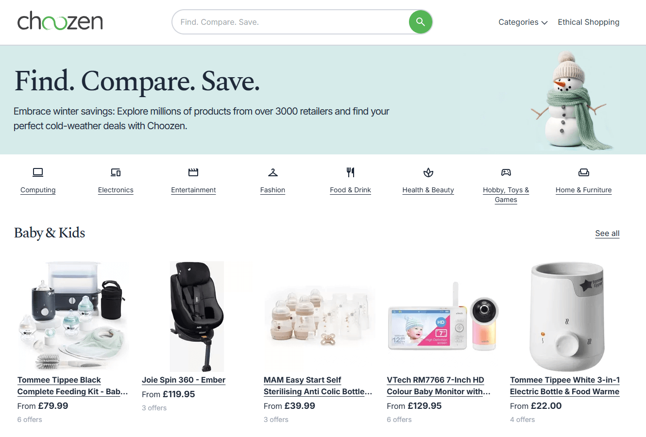 Choozen Shopify Feed - Sell On Choozen comparison platform