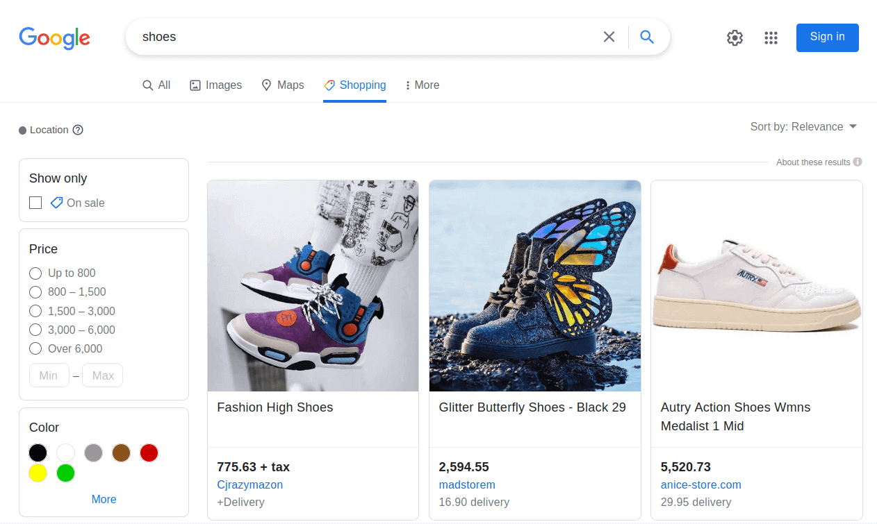 google shopping feed