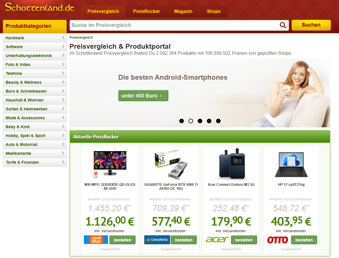 Schottenland Shopify Feed - Sell On Schottenland comparison platform