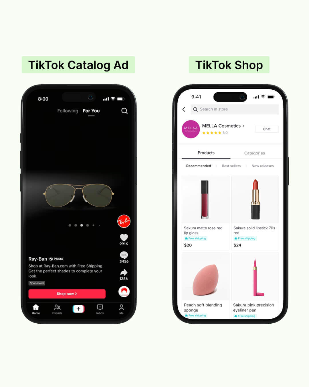 TikTok Catalog Ads and TikTok Shop comparison