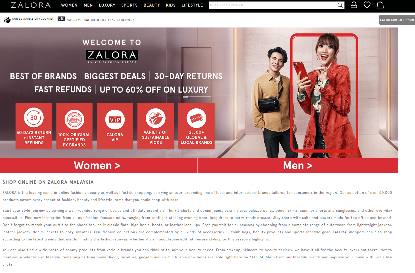 Zalora Shopify Feed - Sell On Zalora marketplace