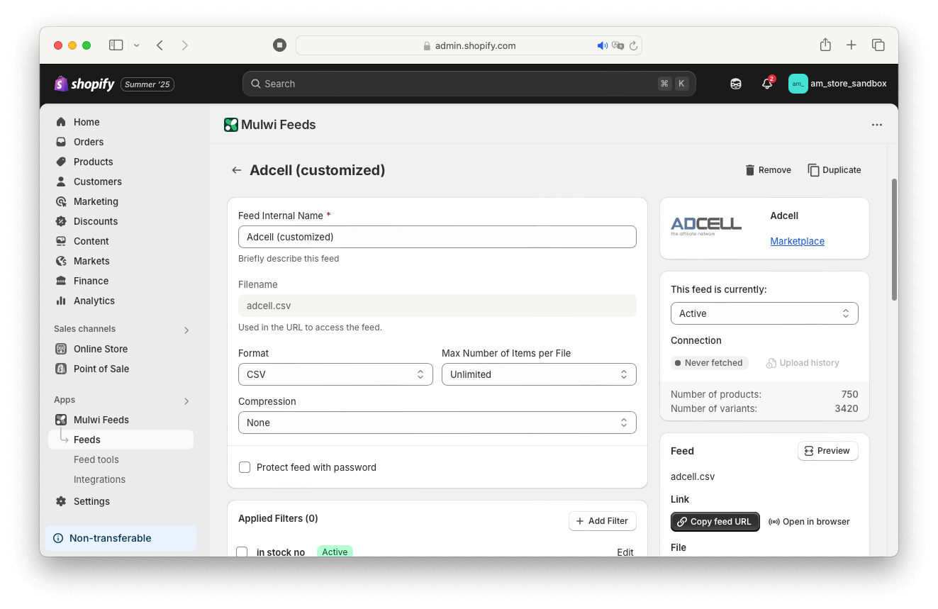 We created high-quality shopping feeds for each market