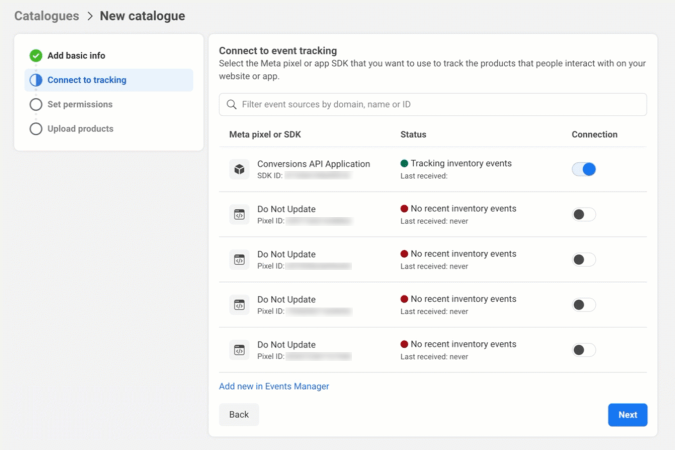 How to create a new Instagram catalog (conversion tracking)