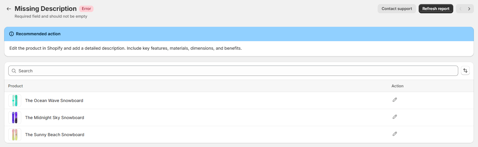 How to view Quality Control report for a specific issue in the Mulwi app