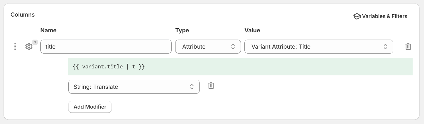 Use translation modifier in a CSV/TXT feed template